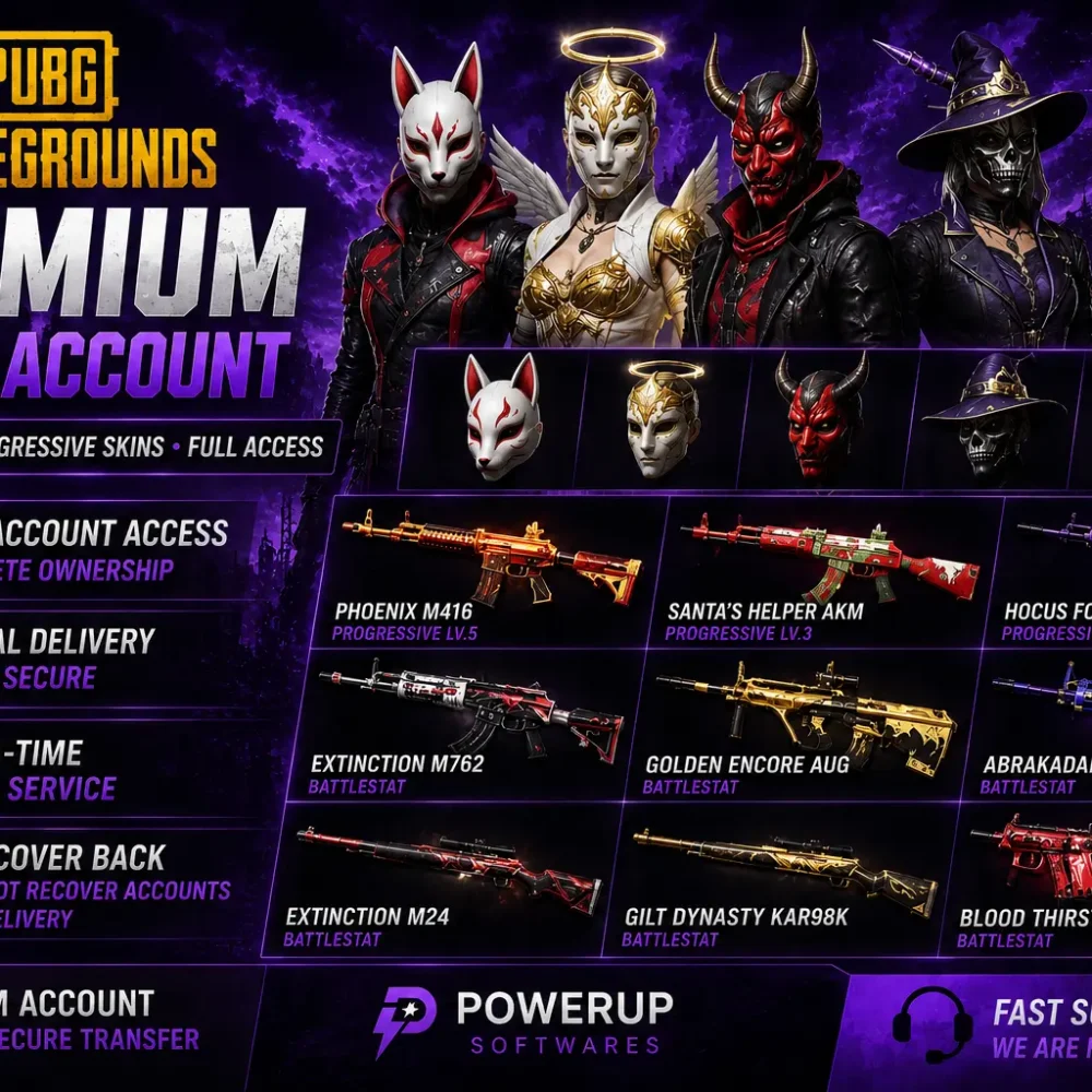 PUBG Steam Account | Rare Masks • Progressive Skins • Full Access | PayPal Supported