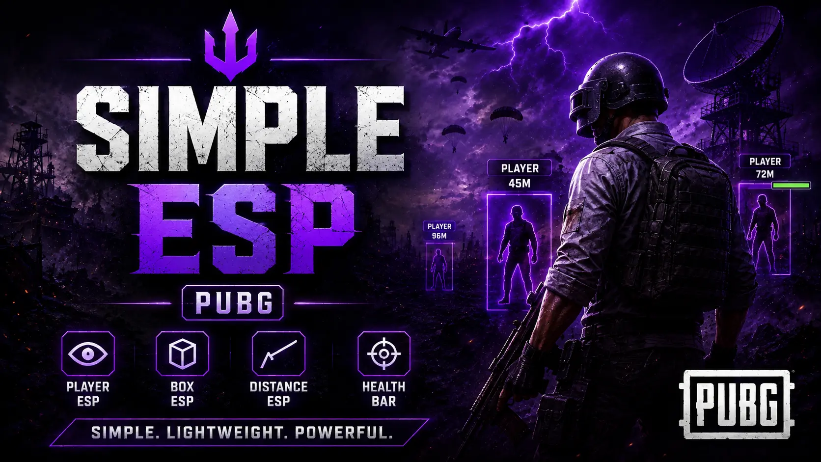 SIMPLE ESP ONLY PUBG | ESP, RADAR, AIM