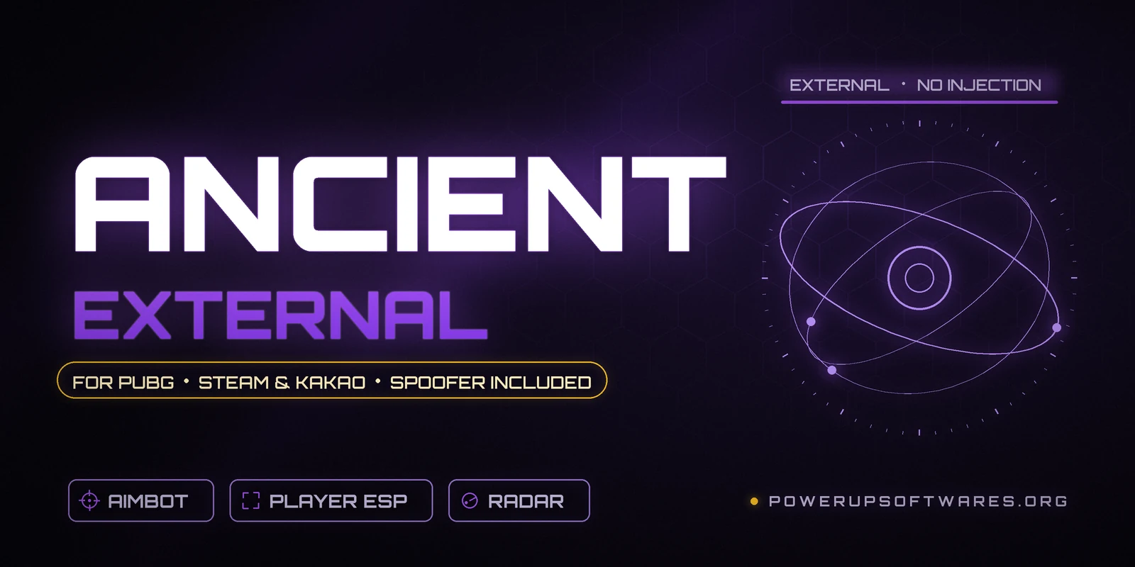 Ancient External PUBG cheat – aimbot, player ESP, radar and HWID spoofer