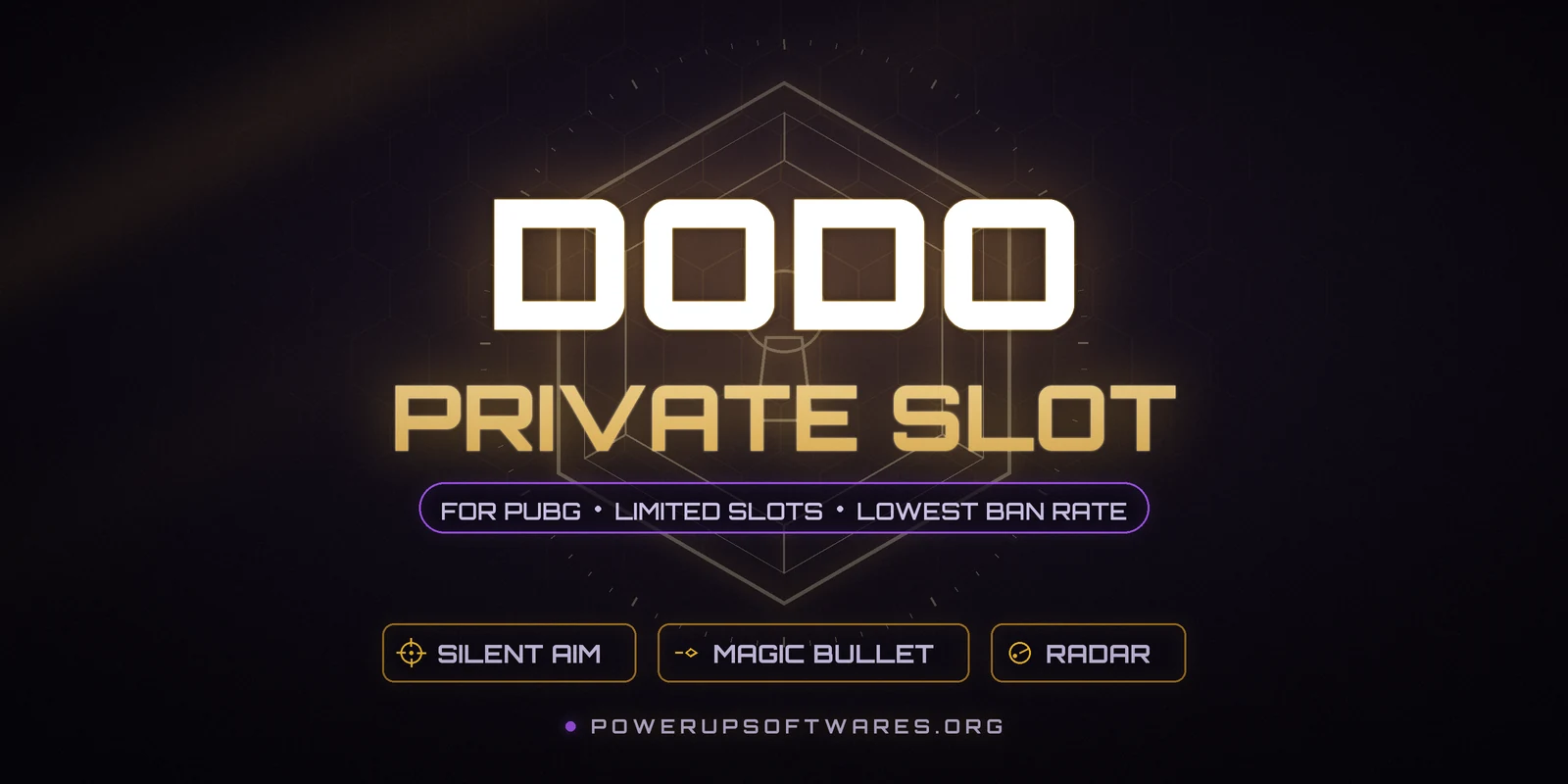 DODO Private Slot PUBG cheat – silent aim, magic bullet and radar