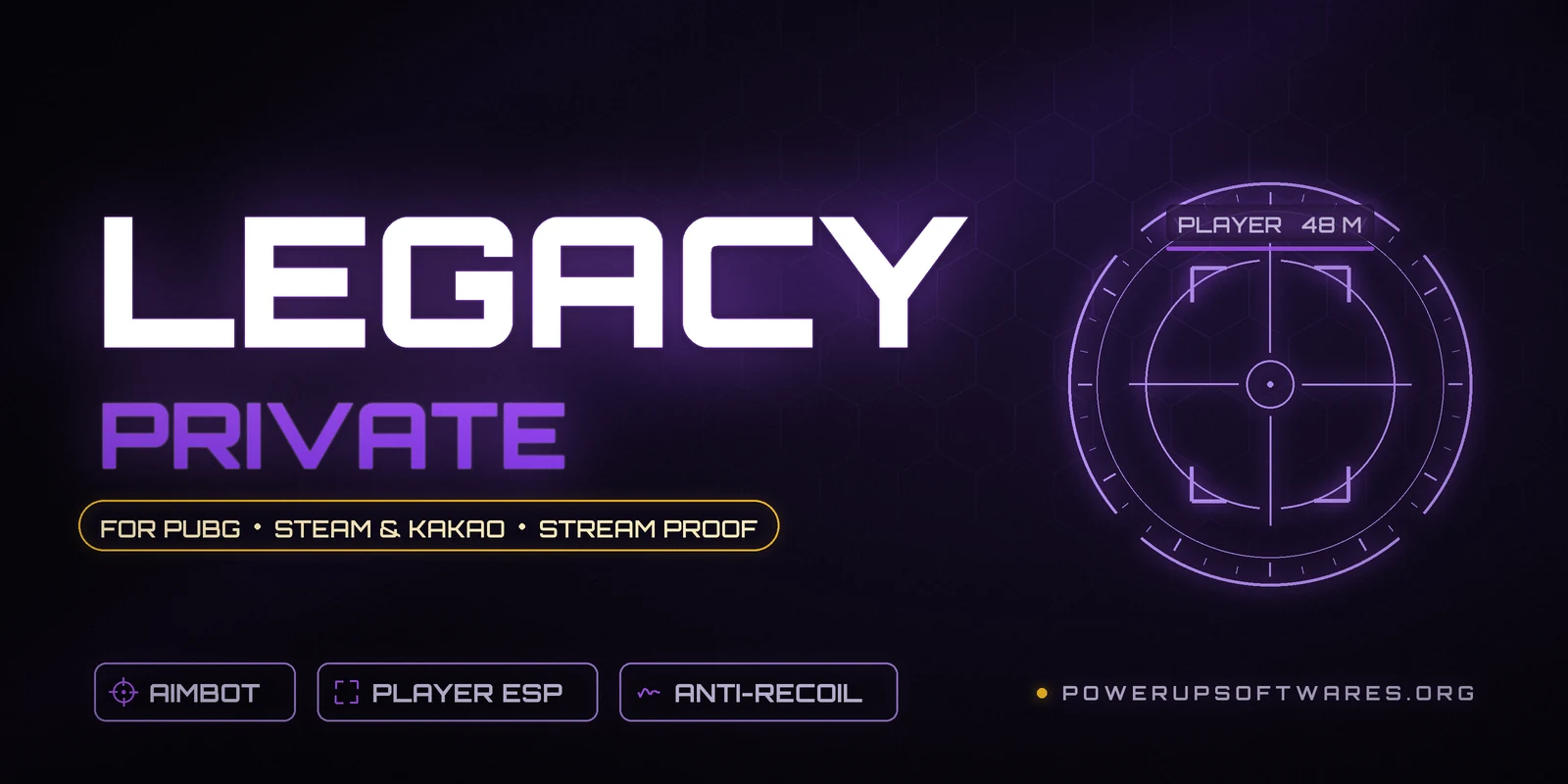 Legacy Private PUBG cheat – aimbot, player ESP and anti-recoil